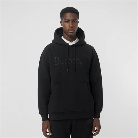 burberry embroidered logo jersey hoodie|authentic burberry hoodie.